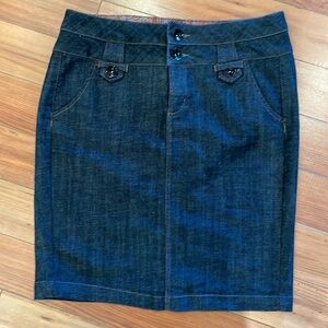 One 5 one black jean skirt Sz med